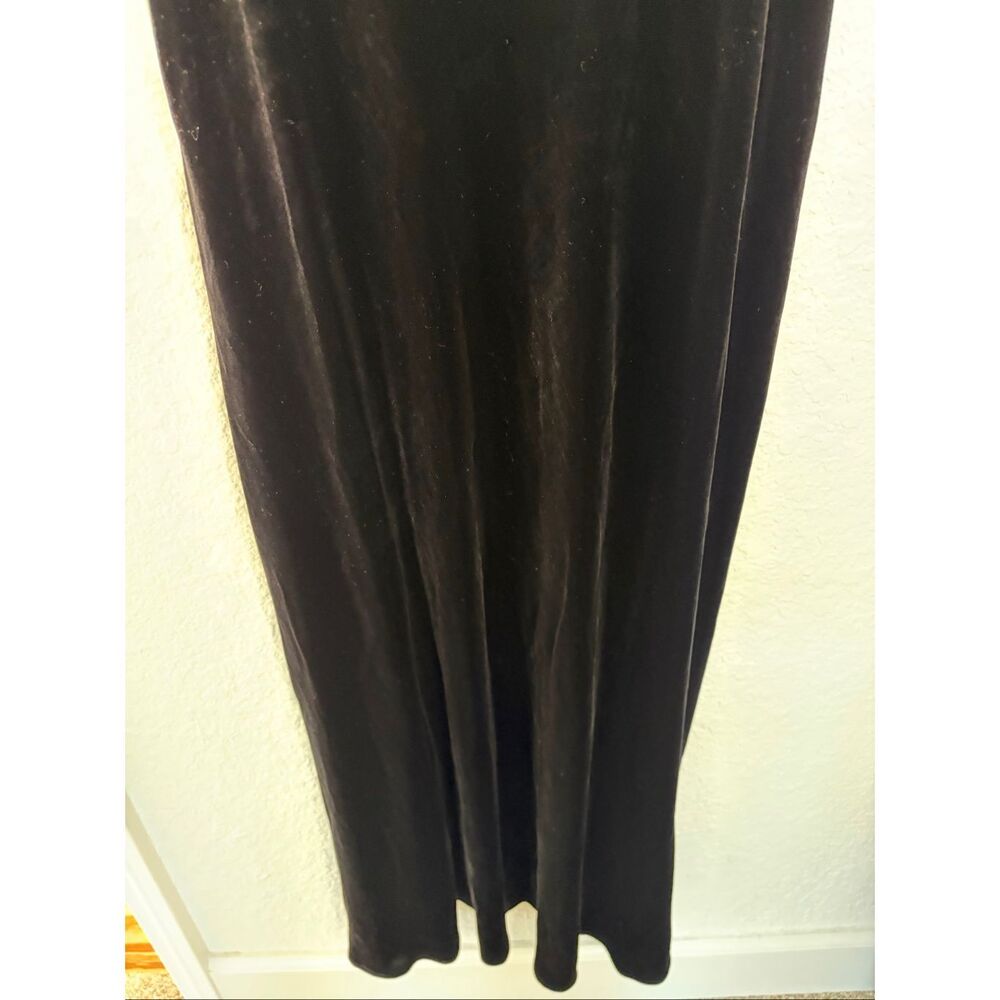 Rixo Amari Silk-Velvet Midi Dress in Black Size 2 - Picture 10 of 12